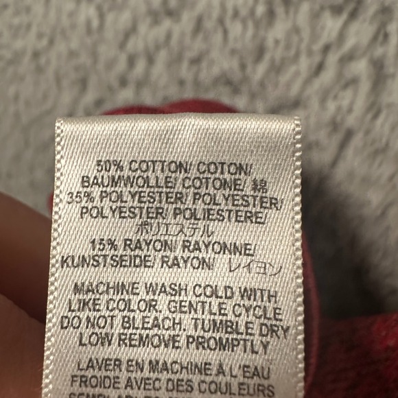 Iron and Resin Logo Sweatshirt Mens Large‎ Red Pullover Crew Neck Made in USA - Picture 9 of 10